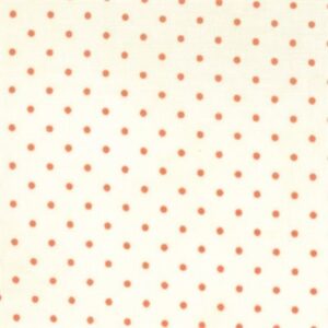 Essential Dots By Moda - White/Coral