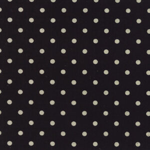 Mochi Linen Dot By Momo - 30% Linen/70% Cotton - Black