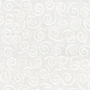 Muslin Mates Swirl By Moda - White
